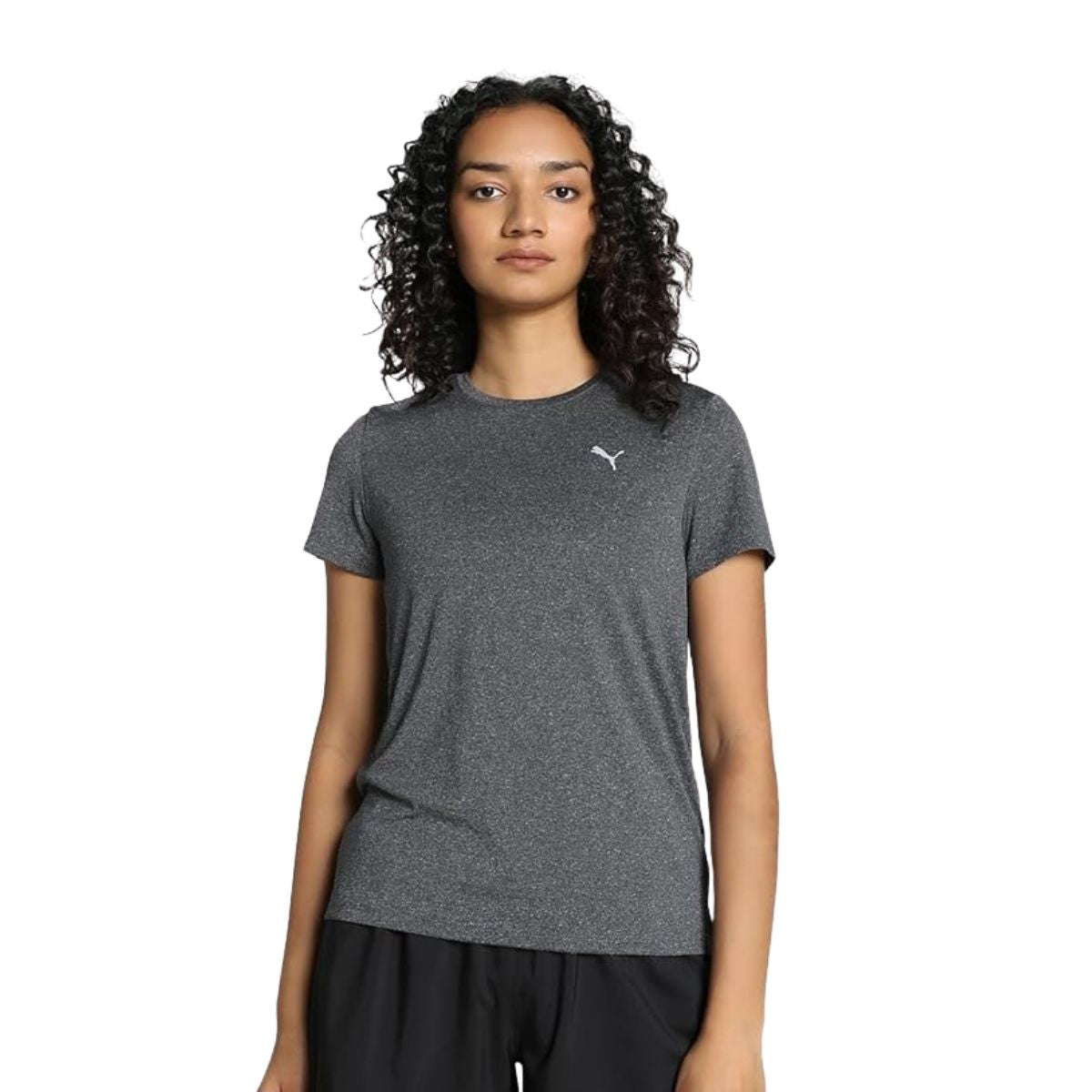 Puma Womens Run Favorite Heather Short Sleeve Tee