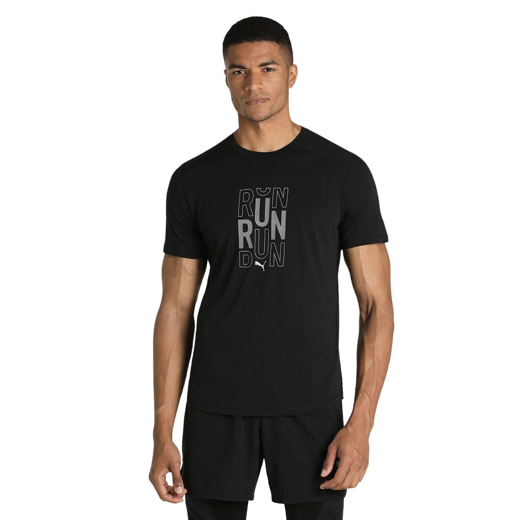 Puma Mens Train Logo Short Sleeve Tee
