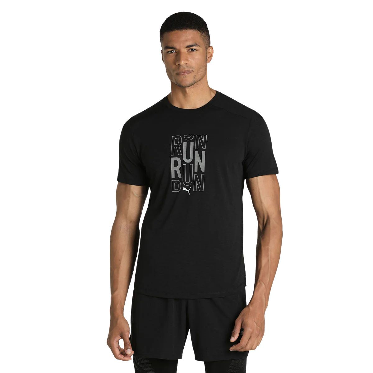 Puma Mens Train Logo Short Sleeve Tee
