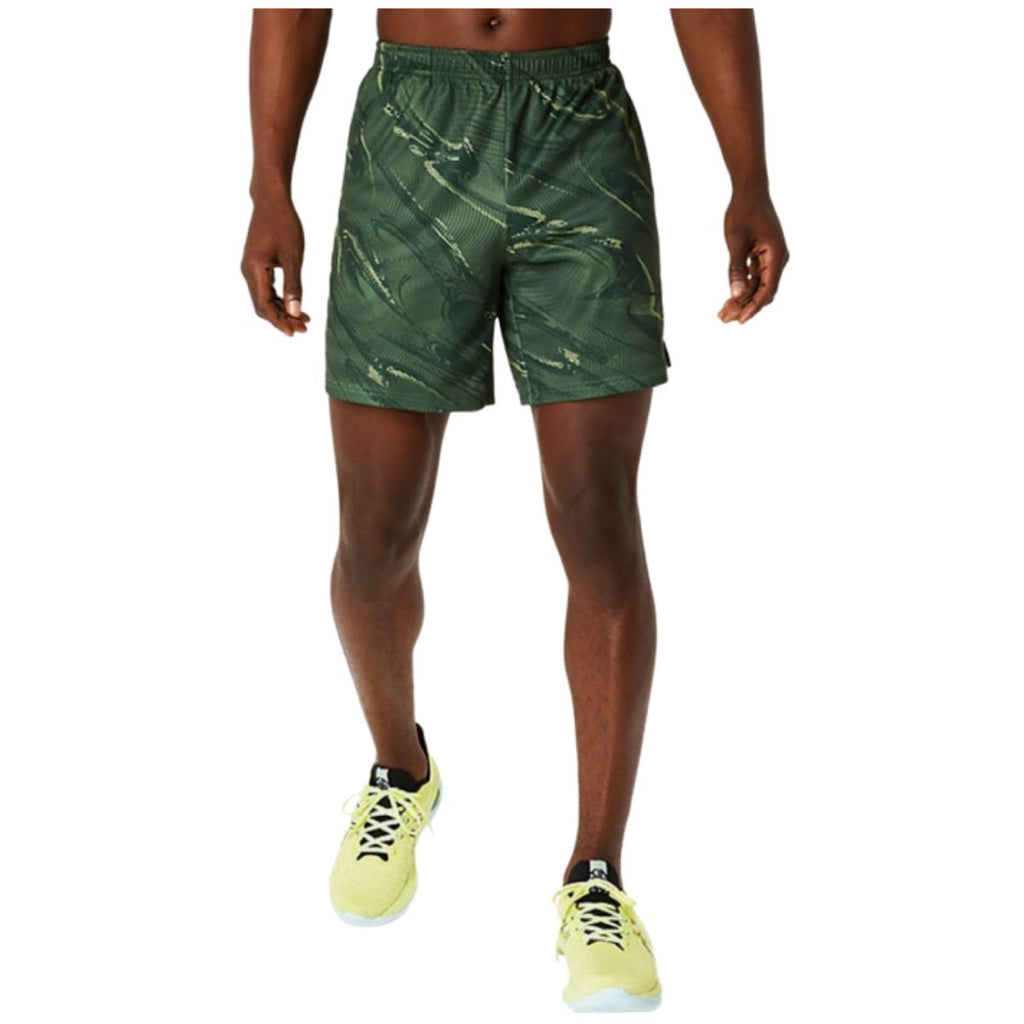 Asics Suminagashi Motif Print 7 In Running Shorts