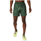 Asics Suminagashi Motif Print 7 In Running Shorts