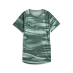 Puma Run Velocity All Over Print Crew Neck Short Sleeve T-Shirt