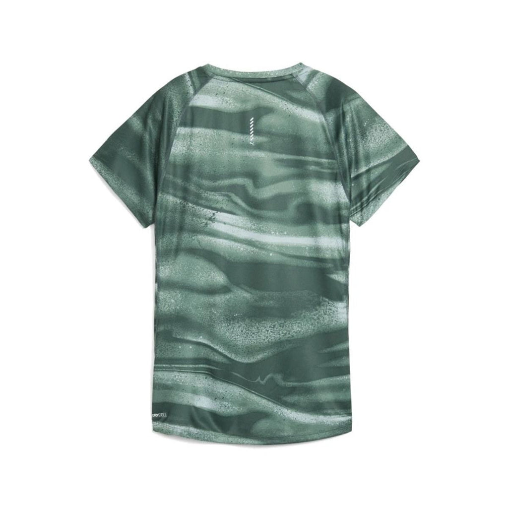 Puma Run Velocity All Over Print Crew Neck Short Sleeve T-Shirt