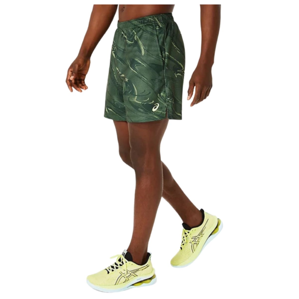 Asics Suminagashi Motif Print 7 In Running Shorts