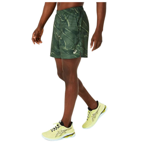 Asics Suminagashi Motif Print 7 In Running Shorts
