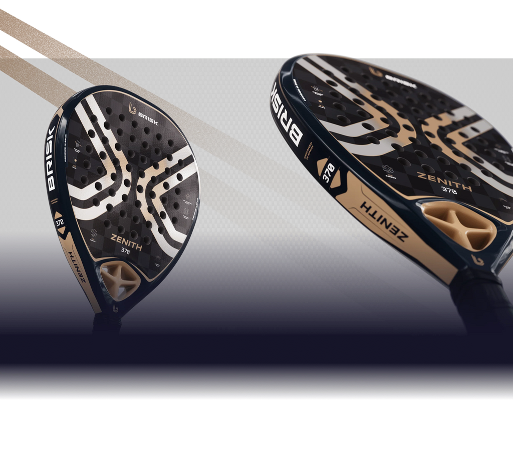 Brisk Zenith 370 Gms Padel Racquet (Designed in Spain)
