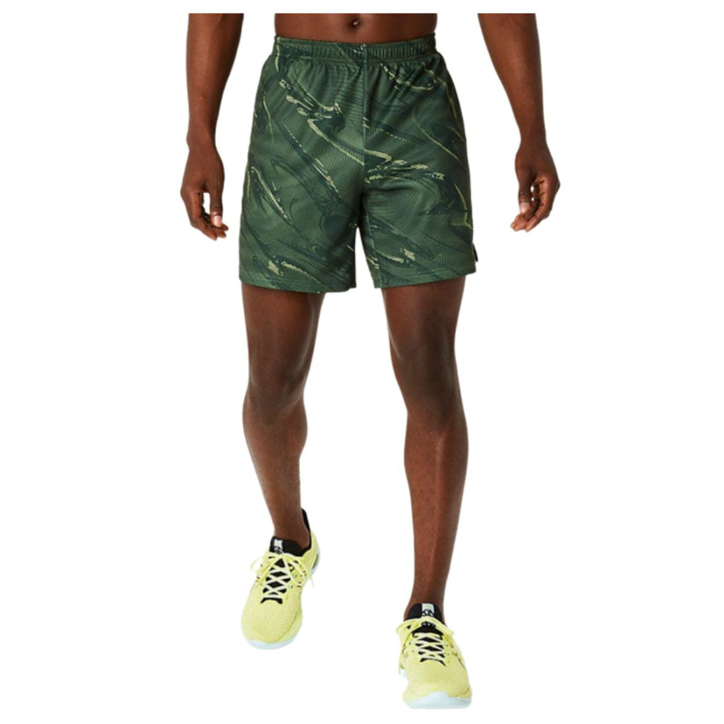 Asics Suminagashi Motif Print 7 In Running Shorts