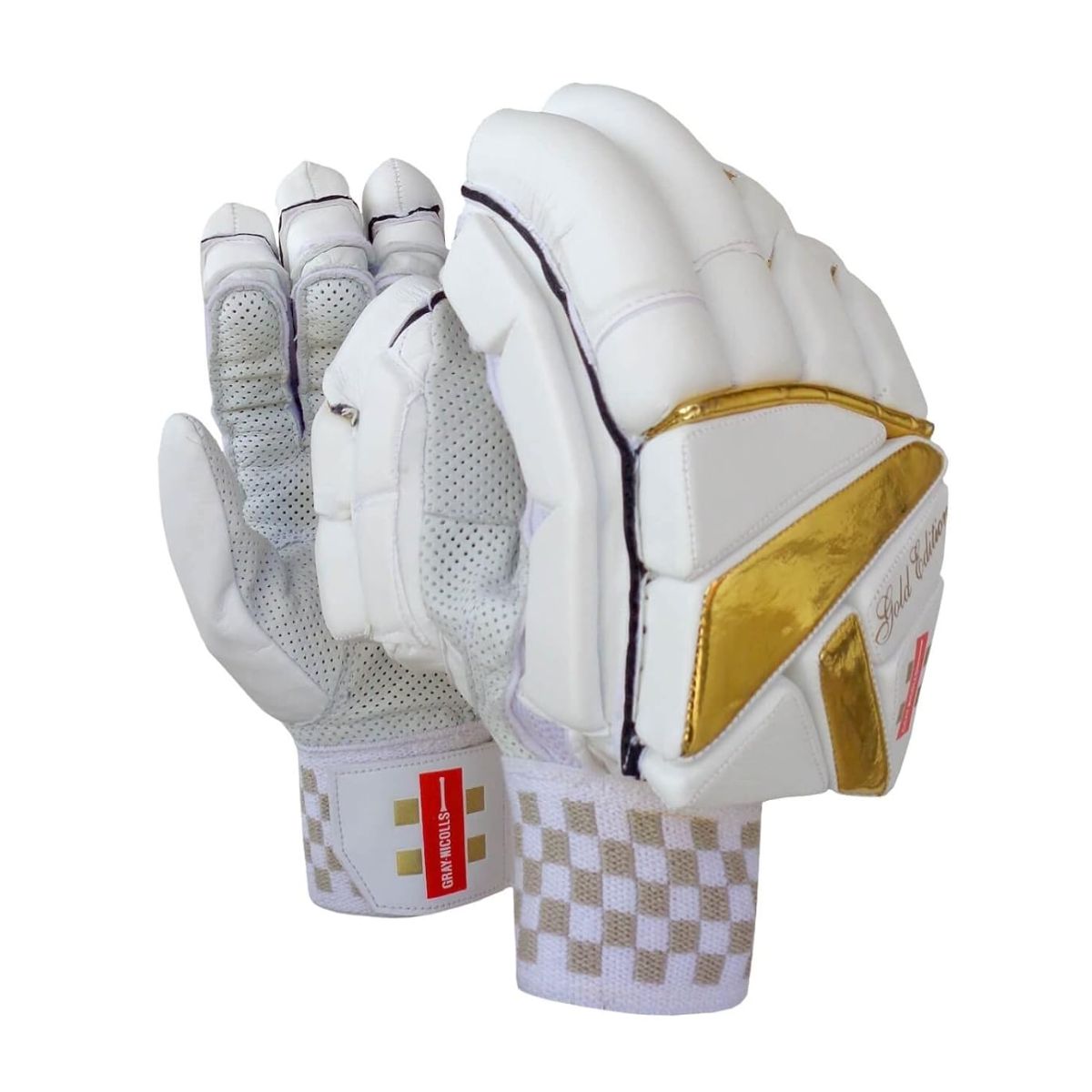 Gray-Nicolls Gold Edition White Cricket Batting Glove