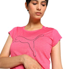 Puma Womens Performance Heather Cat Tee