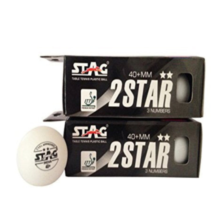 Stag Global 2 Star 40+ Plastic Table Tennis Ball