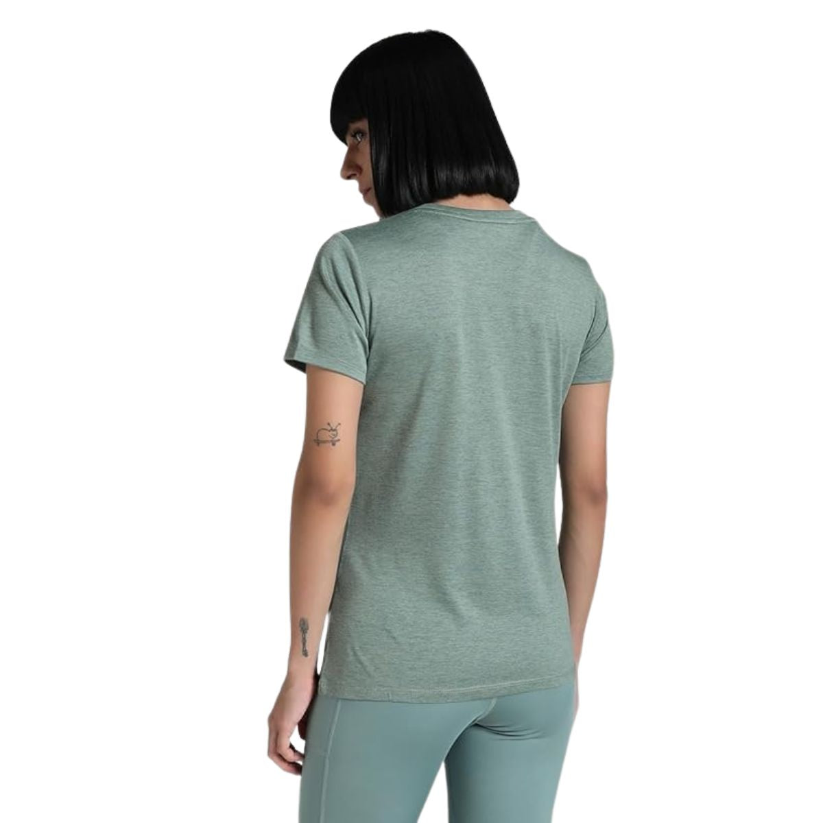 Puma Womens Train All Day Essential Heather Logo Tee