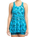 Speedo Allover Printed Swimdress With Boyleg Female Swimming Costume