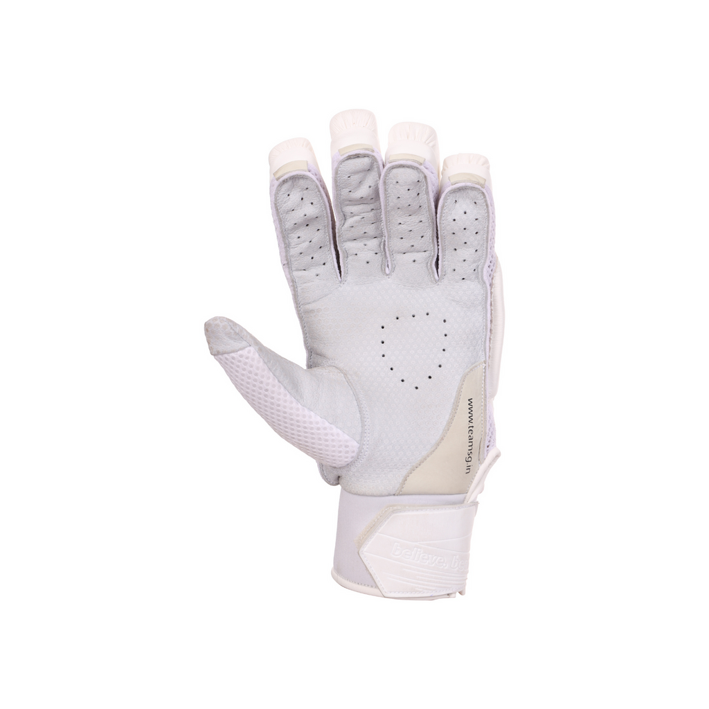 SG Hilite White Cricket Batting Gloves