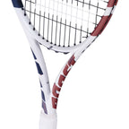 Babolat Boost Drive White Strung Tennis Racket (With Cover)