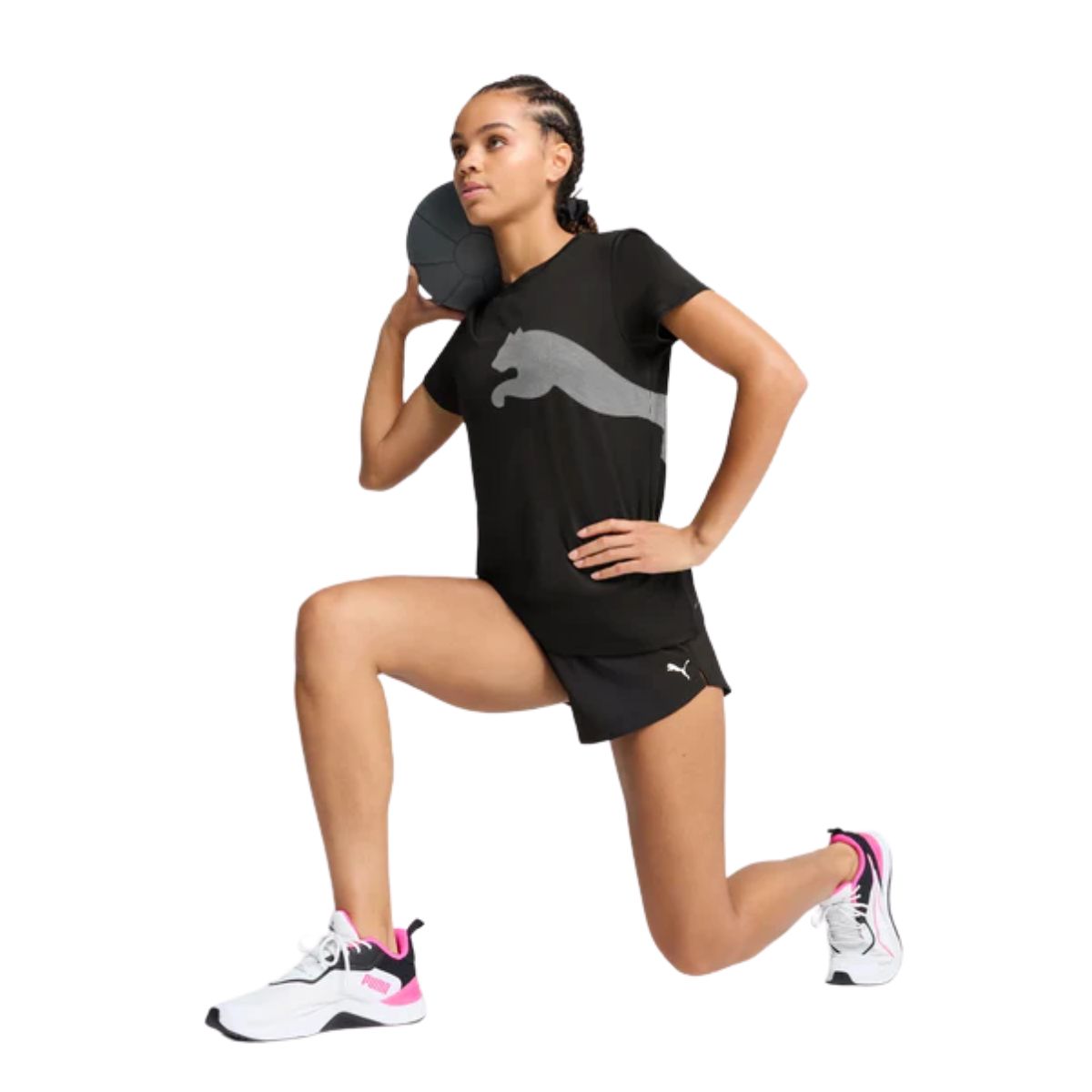Puma Womens Train All Day Big Logo T-Shirt