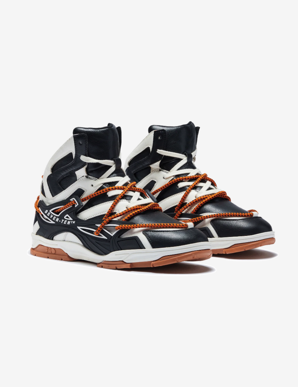 739 Orange Puffin High-Top Sneakers
