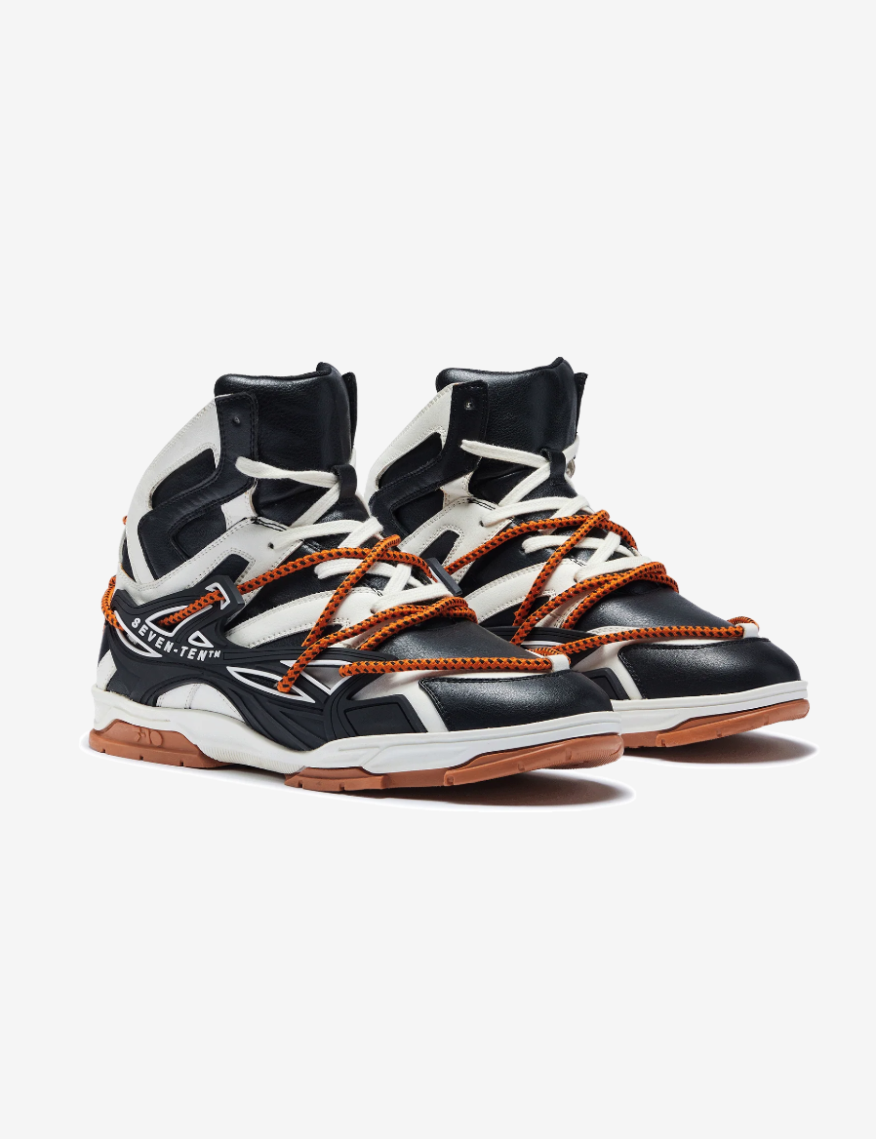 739 Orange Puffin High-Top Sneakers