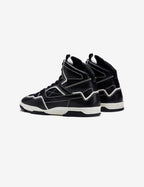 714 Black & White High-Top Sneakers