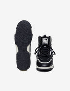 714 Black & White High-Top Sneakers