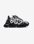 728 Black Graphic Chunky Sneakers