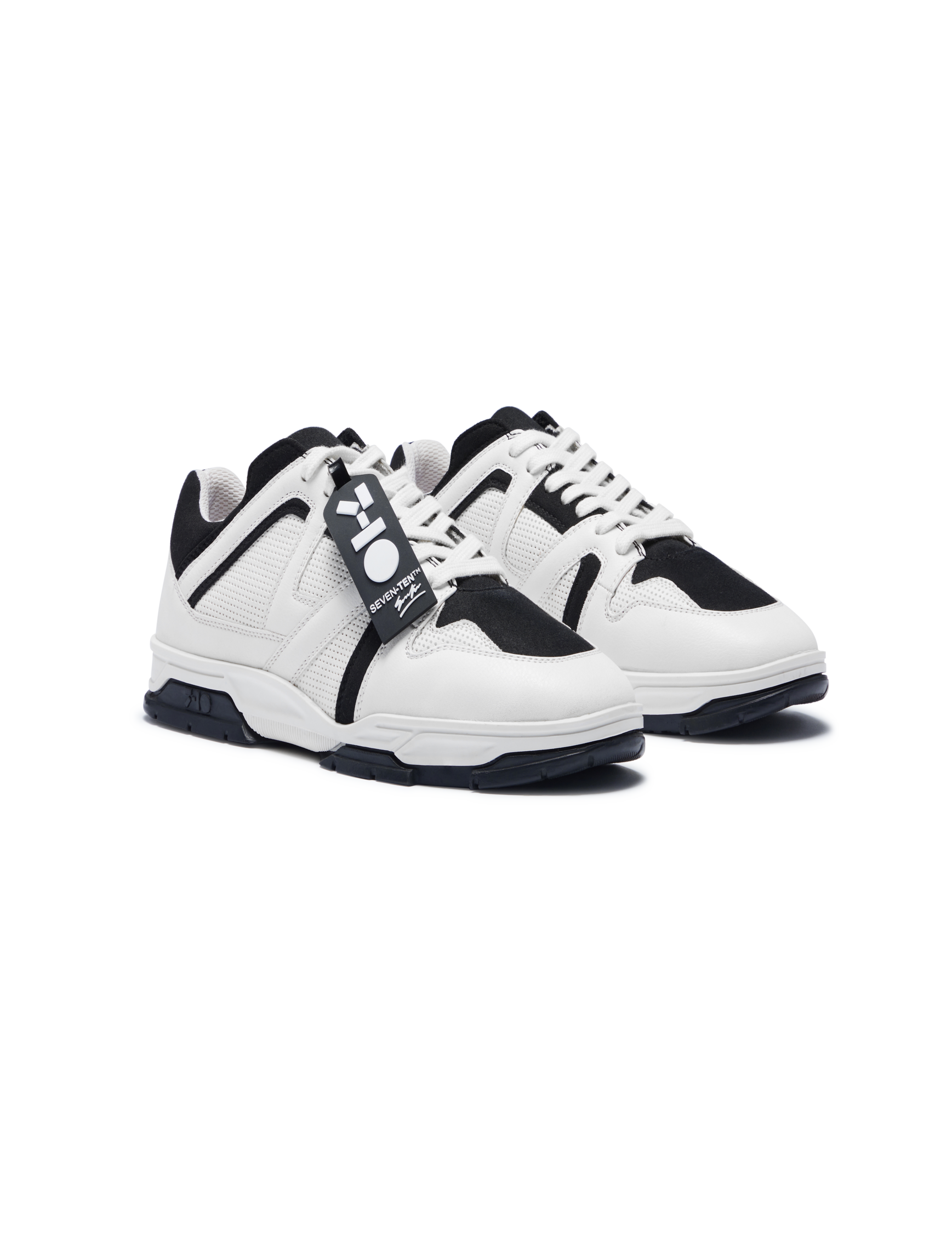731 Black & White Dice Low-Top Sneakers - The Grand Sale