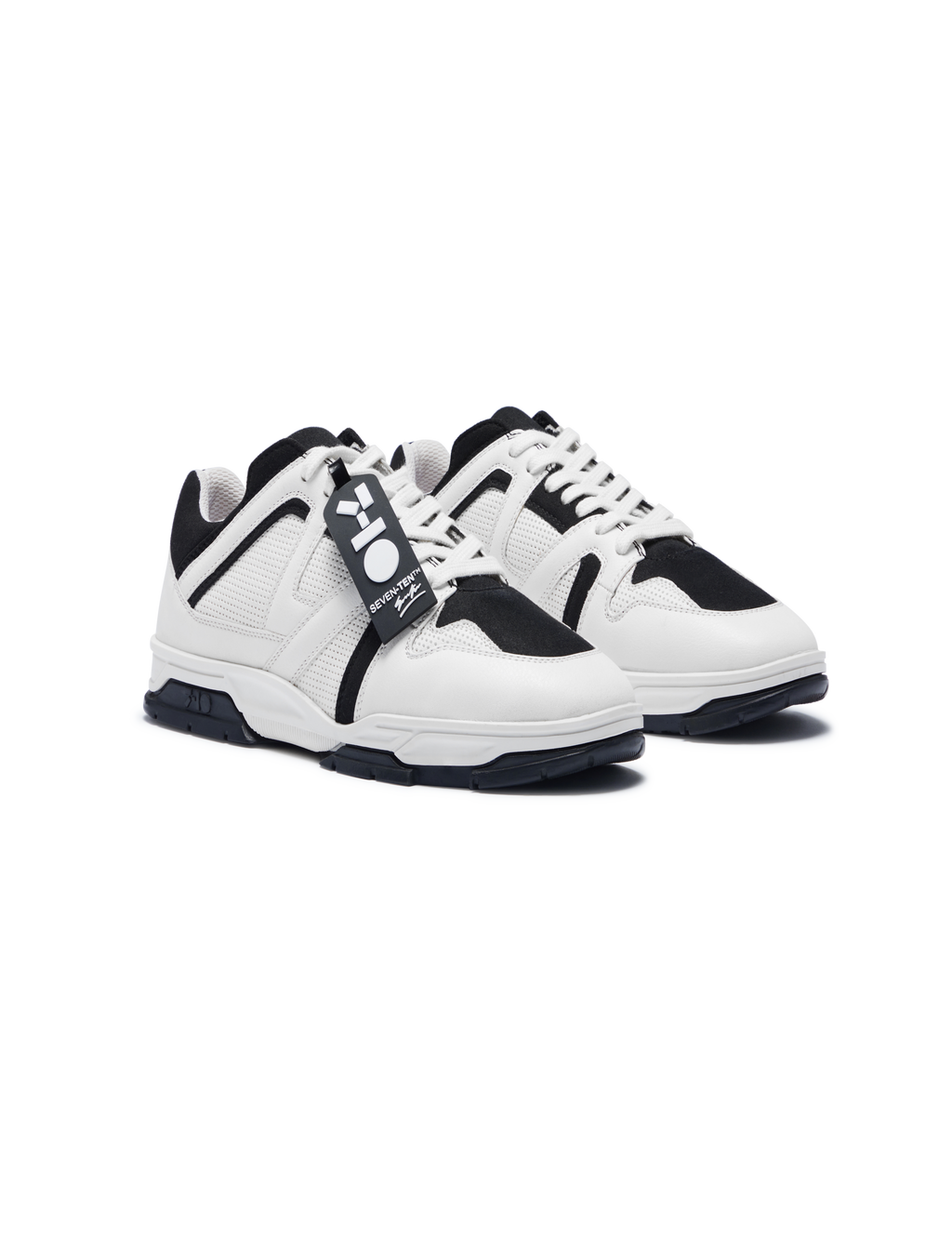 731 Black & White Dice Low-Top Sneakers