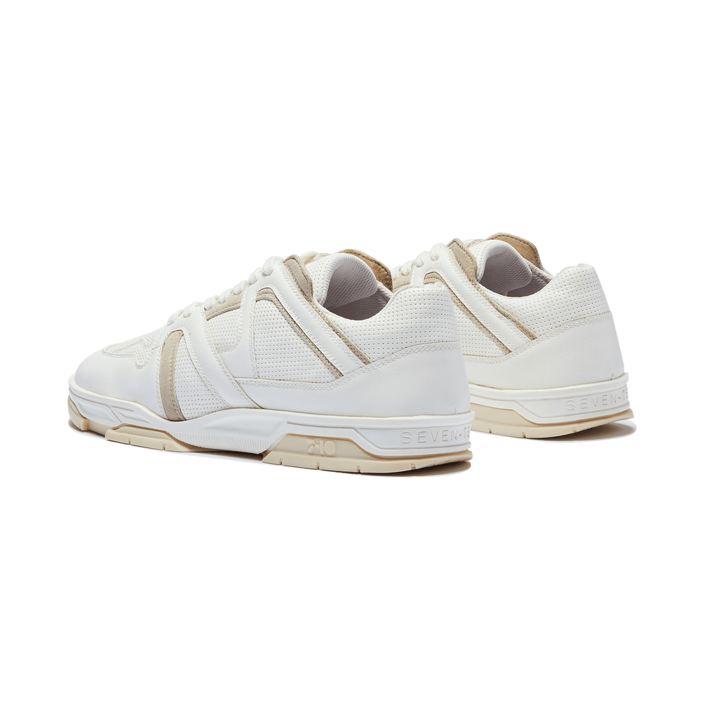 731 Latte Beige & White Low-Top Sneakers