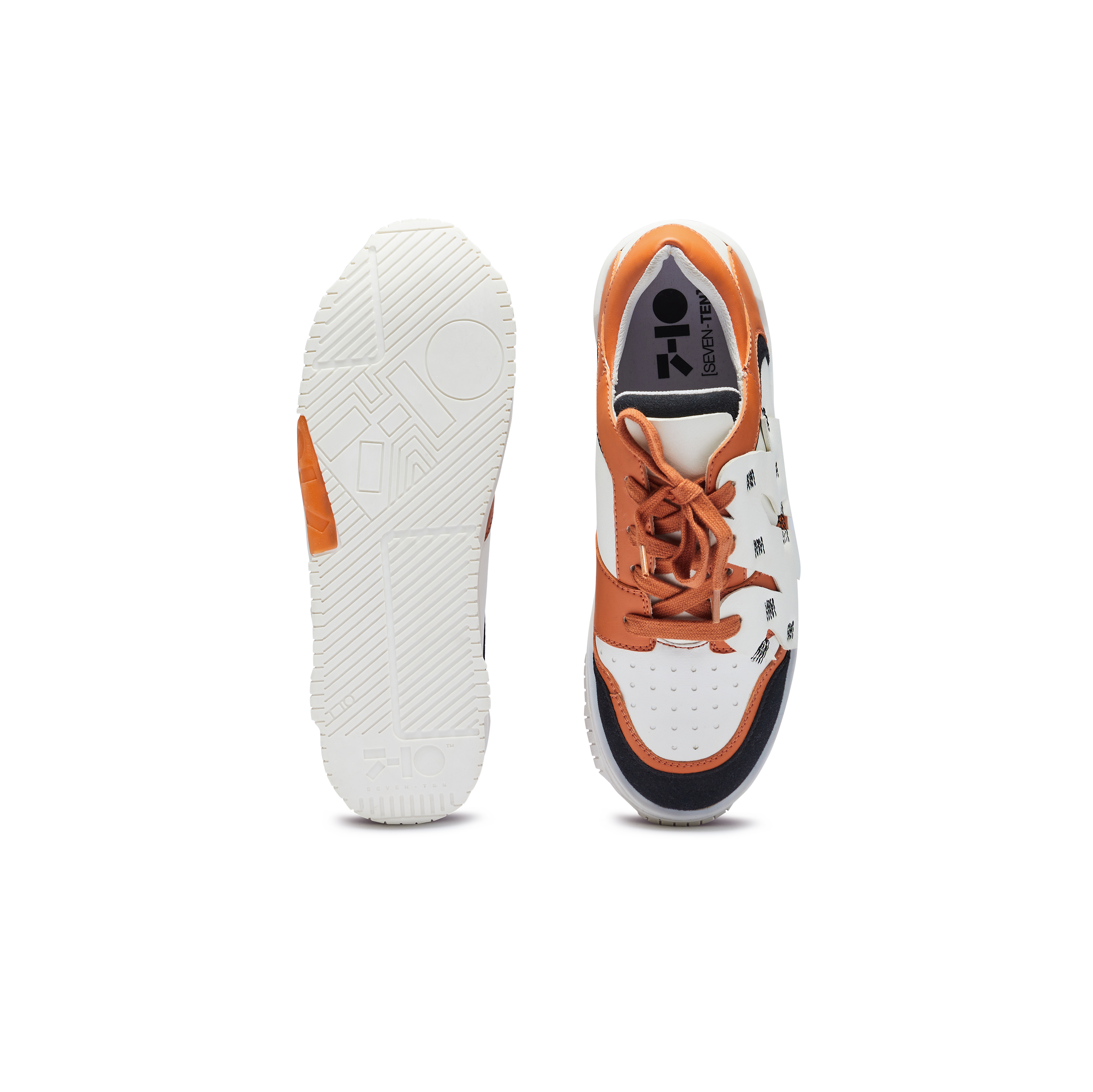 735 Cheeto Chunky Orange Low-Top Sneakers - The Grand Sale