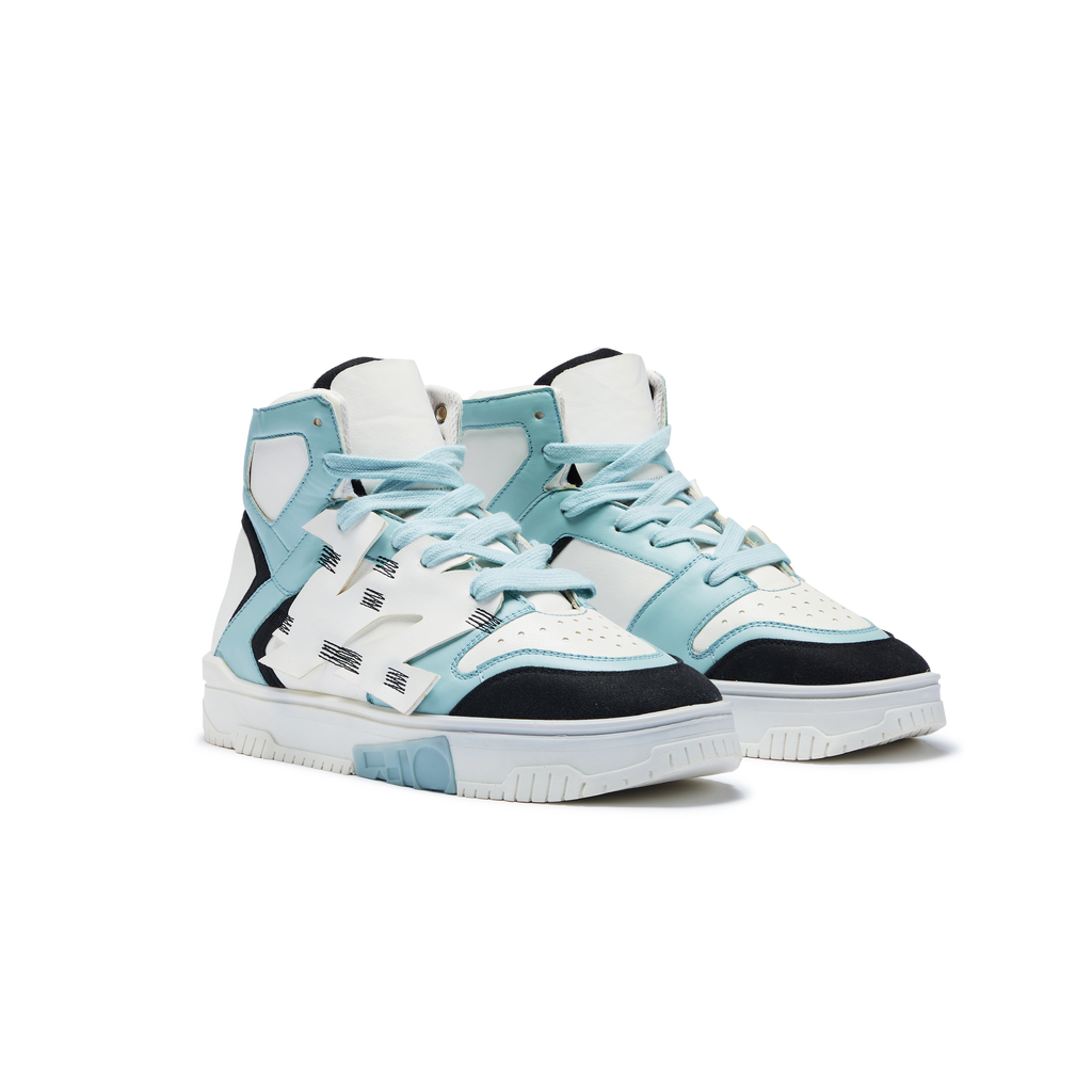 736 Cloud White High-Top Sneakers