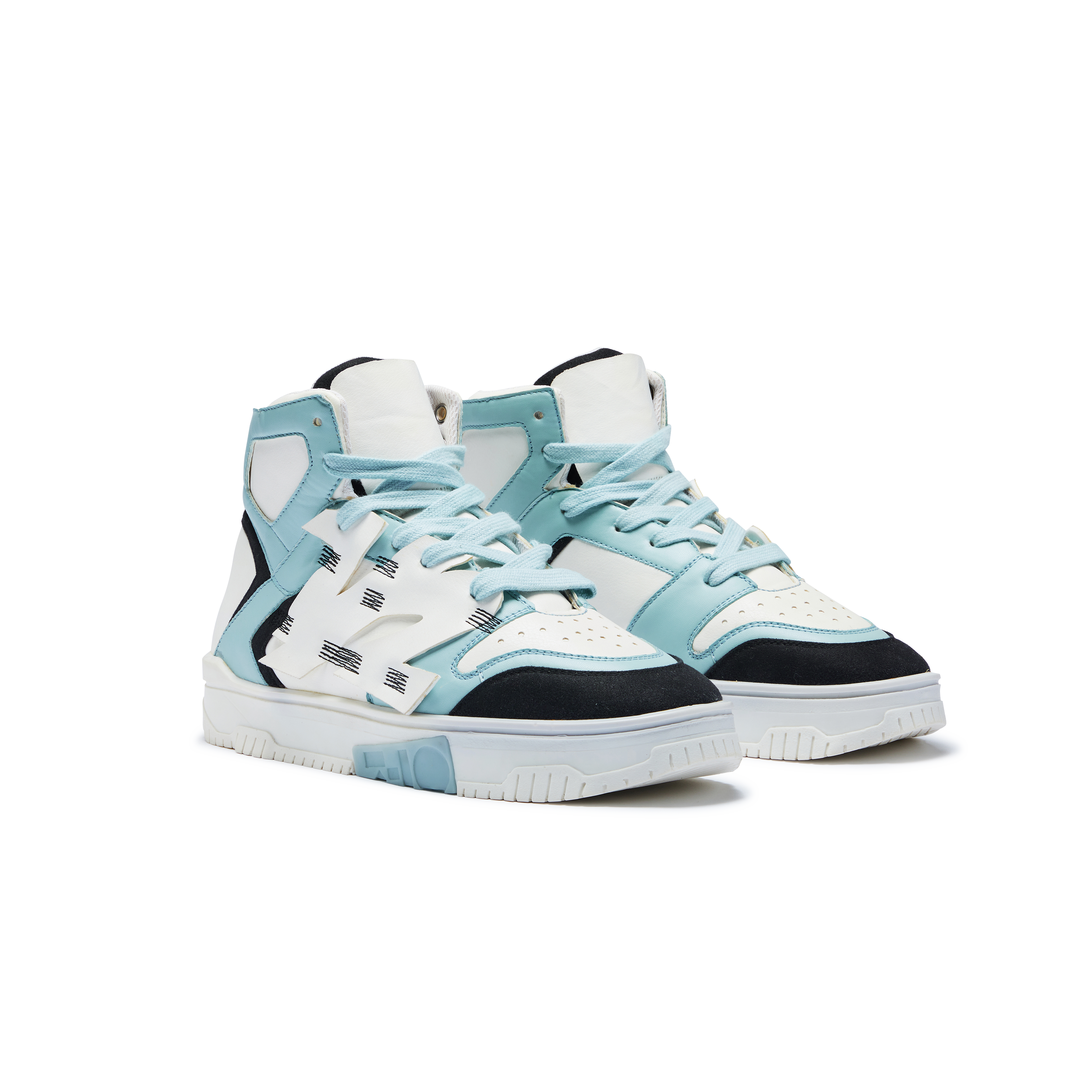 736 Cloud White High-Top Sneakers