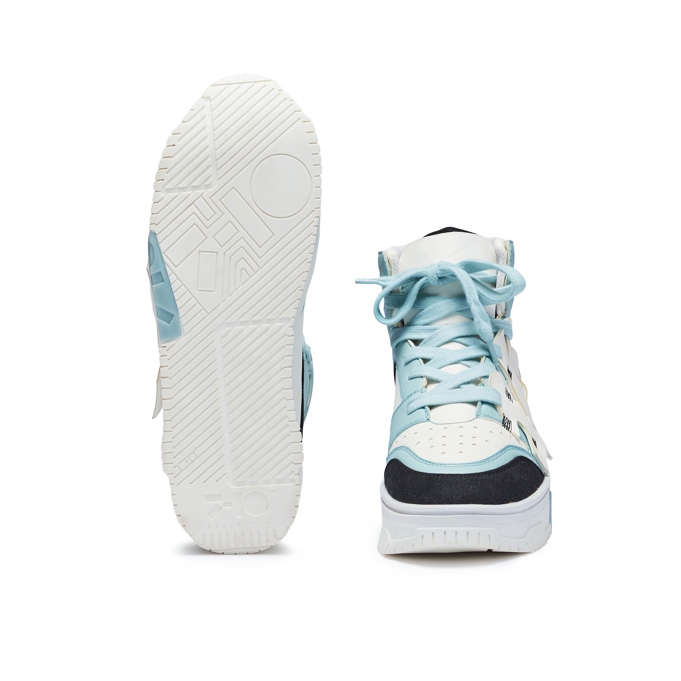 736 Cloud White High-Top Sneakers