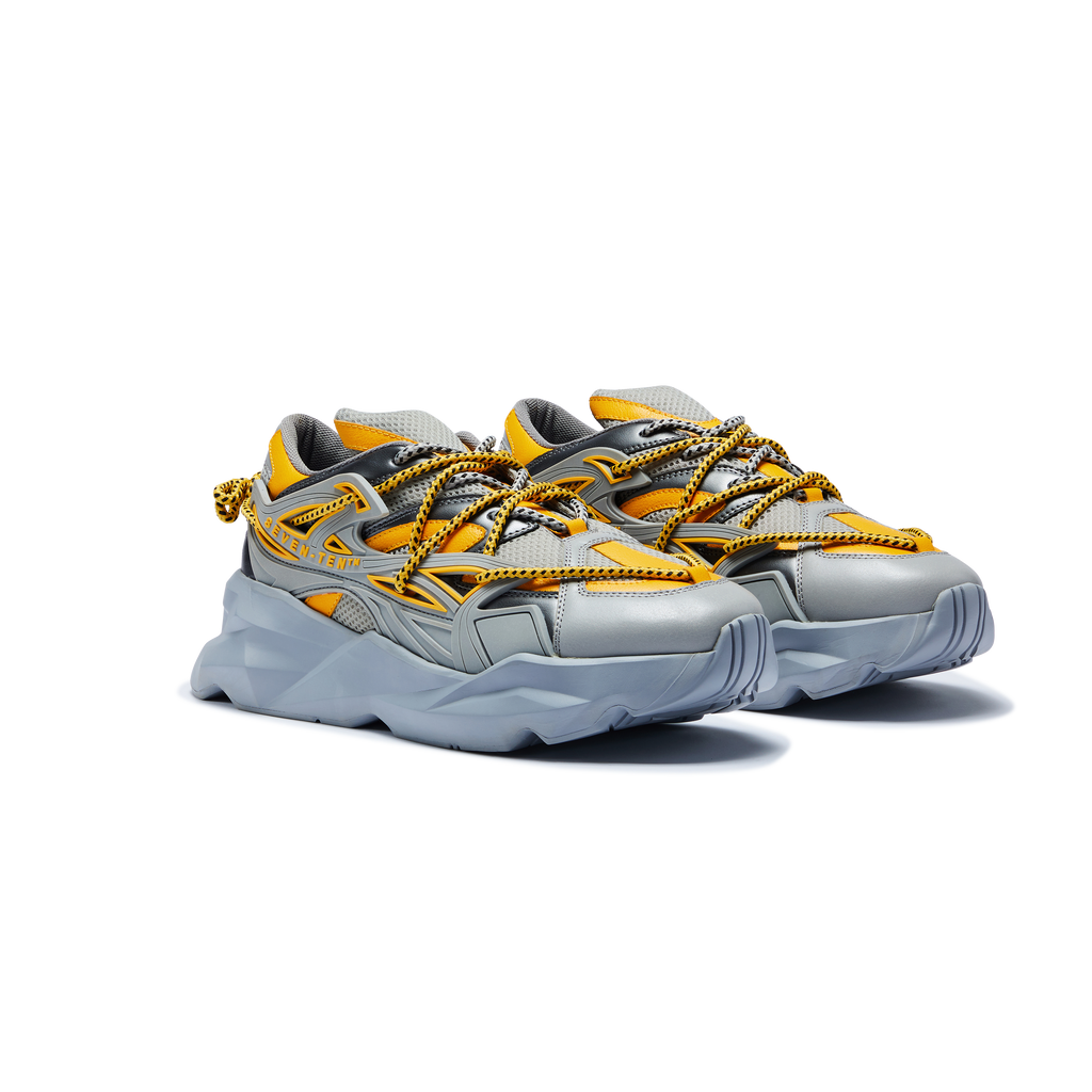 742 Canary Yellow Low-Top Chunky Sneakers
