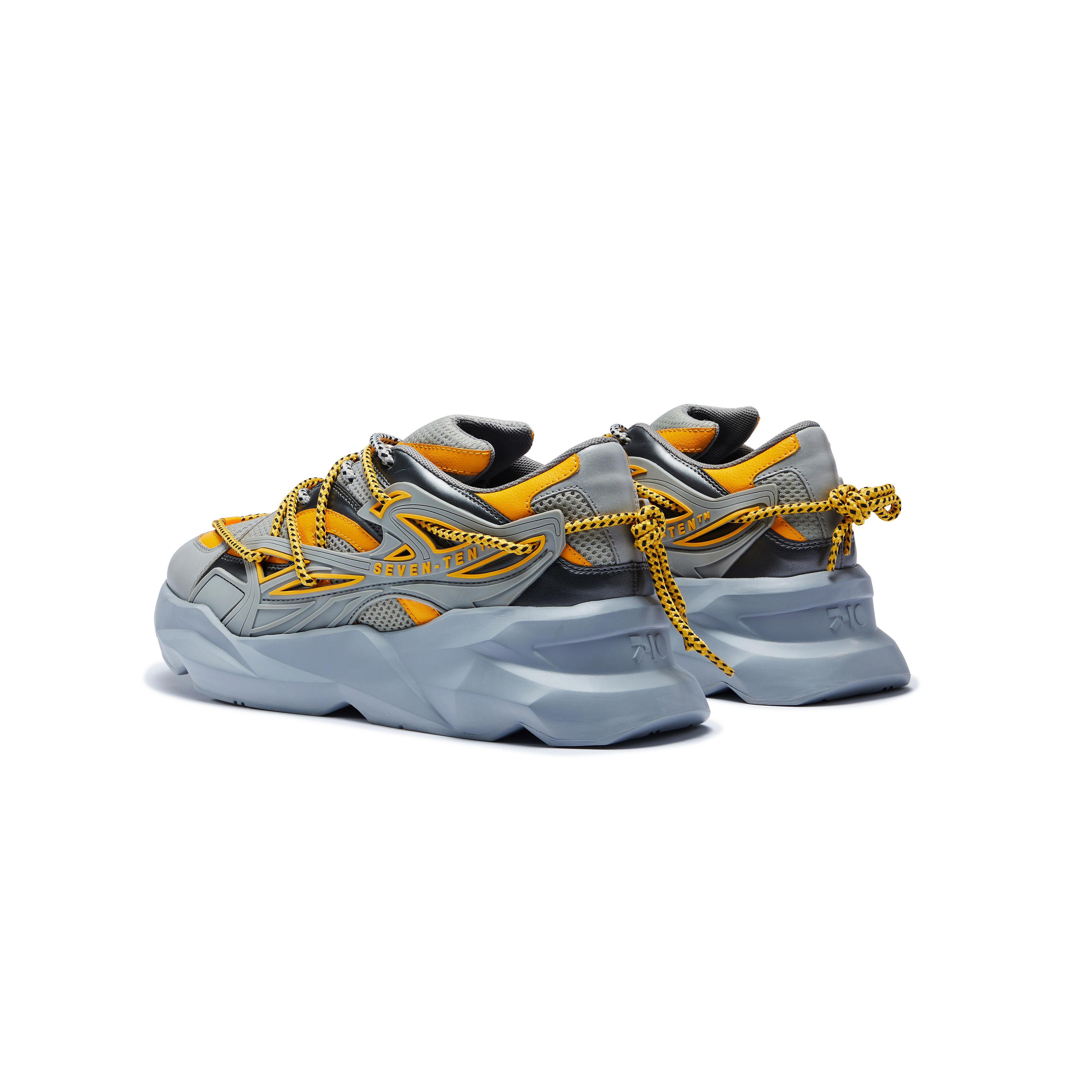 742 Canary Yellow Low-Top Chunky Sneakers - The Grand Sale