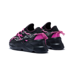743 Flamink Pink & Black Chunky Sneakers - The Grand Sale