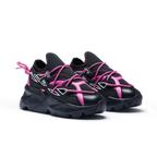 743 Flamink Pink & Black Chunky Sneakers
