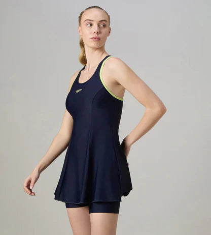 Speedo Racerback Swimdress With Boyleg Female Swimwear