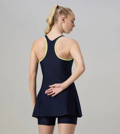 Speedo Racerback Swimdress With Boyleg Female Swimwear