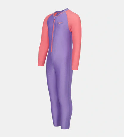 Speedo Colorblock All In One Suit Kids Swimwear