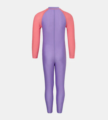 Speedo Colorblock All In One Suit Kids Swimwear