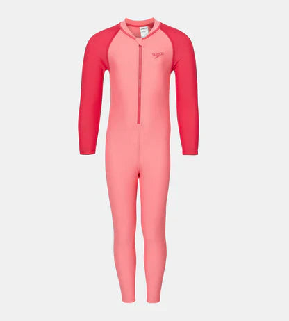 Speedo Colorblock All In One Suit Kids Swimwear