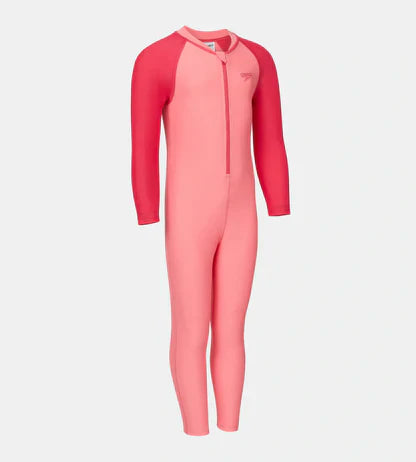 Speedo Colorblock All In One Suit Kids Swimwear