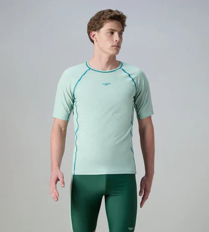 Speedo Short Sleeve Suntop Male Swimwear