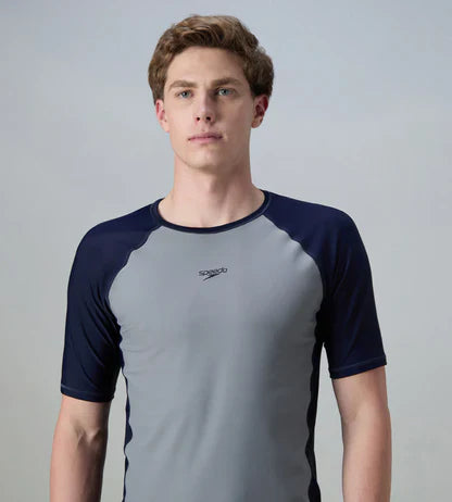 Speedo Short Sleeve Suntop Male Swimwear