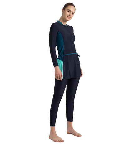 Speedo Af 2Pc Full Body Suit Swimming Costume (Female)