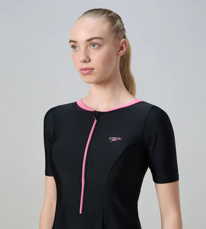 Speedo Endurance 10 Short Sleeve Closedback Female Swimwear