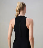 Speedo Printed Higneck Legsuit Female Swimwear