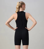 Speedo Printed Higneck Legsuit Female Swimwear