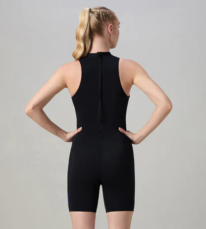 Speedo Printed Higneck Legsuit Female Swimwear