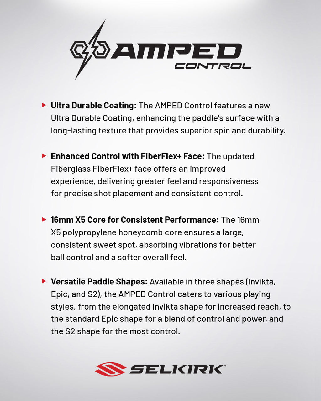 Selkirk Amped Control-Epic Pickleball Paddle