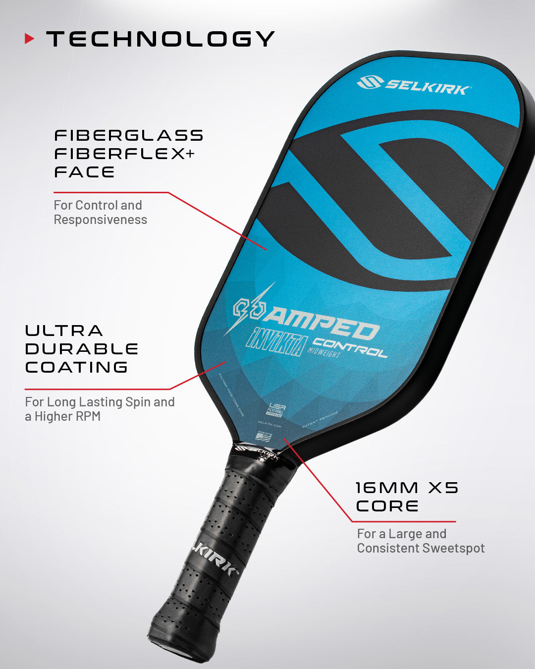 Selkirk Amped Control-S2 Pickleball Paddle